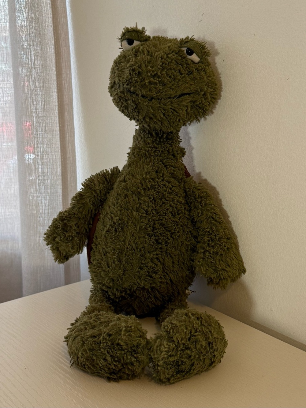 Jellycat London 15” Furryosity Turtle Plush - Retired Stuffed Animal
